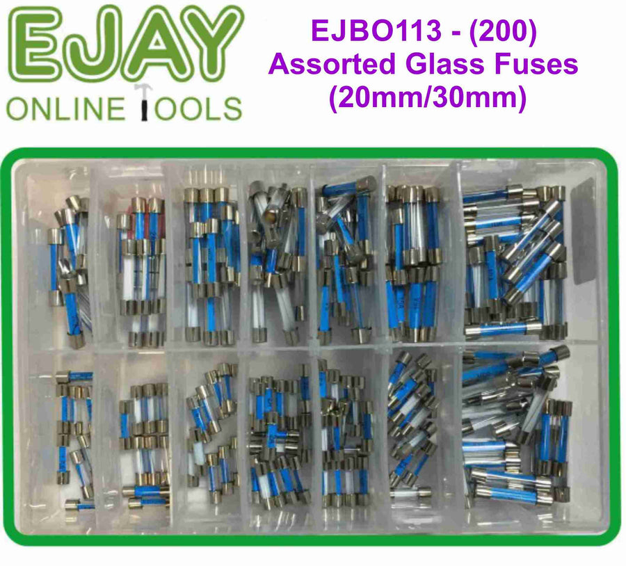 Assorted Glass Fuses (20mm/30mm) (200)