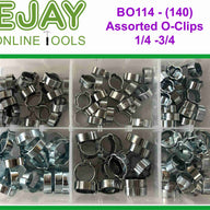 Assorted O-Clips 1/4 - 3/4 (140)