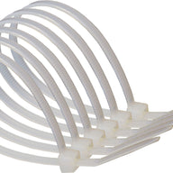 100mm x 2.5mm White Cable Ties x 10