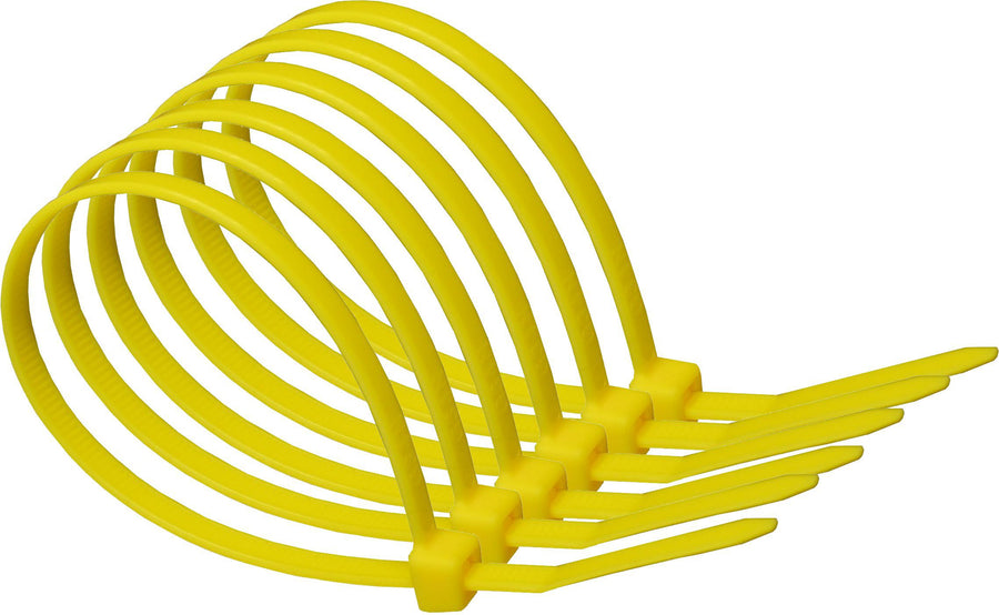 200mm x 4.8mm Yellow Cable Ties x 30